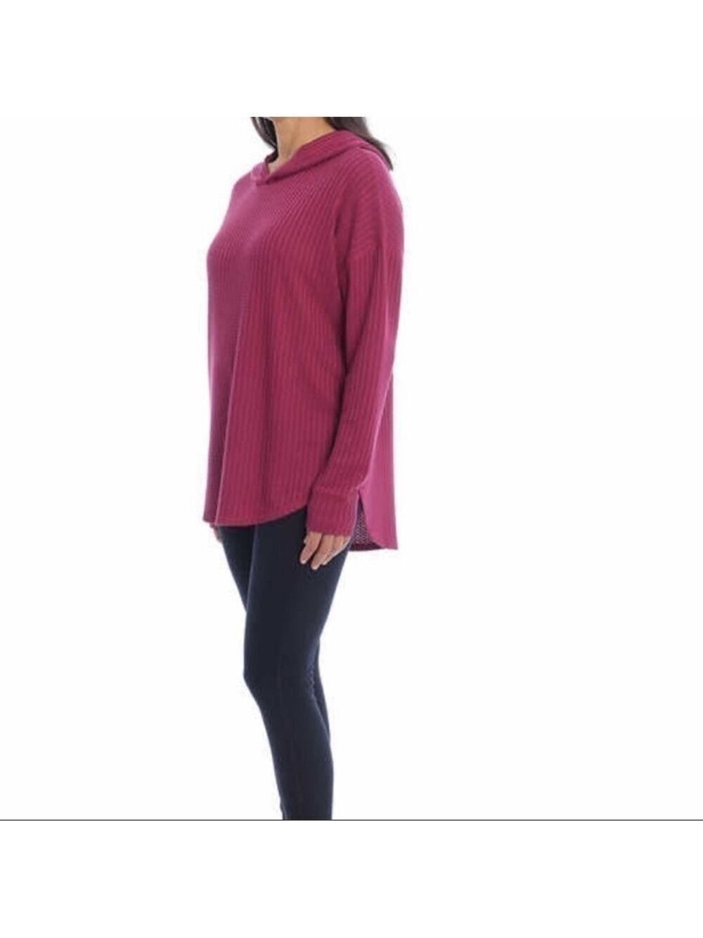 𝅺NWT-Chaser Super Soft, Sporty, Relaxed Fit, LongSleeve, Plum Thermal Hoodie LG